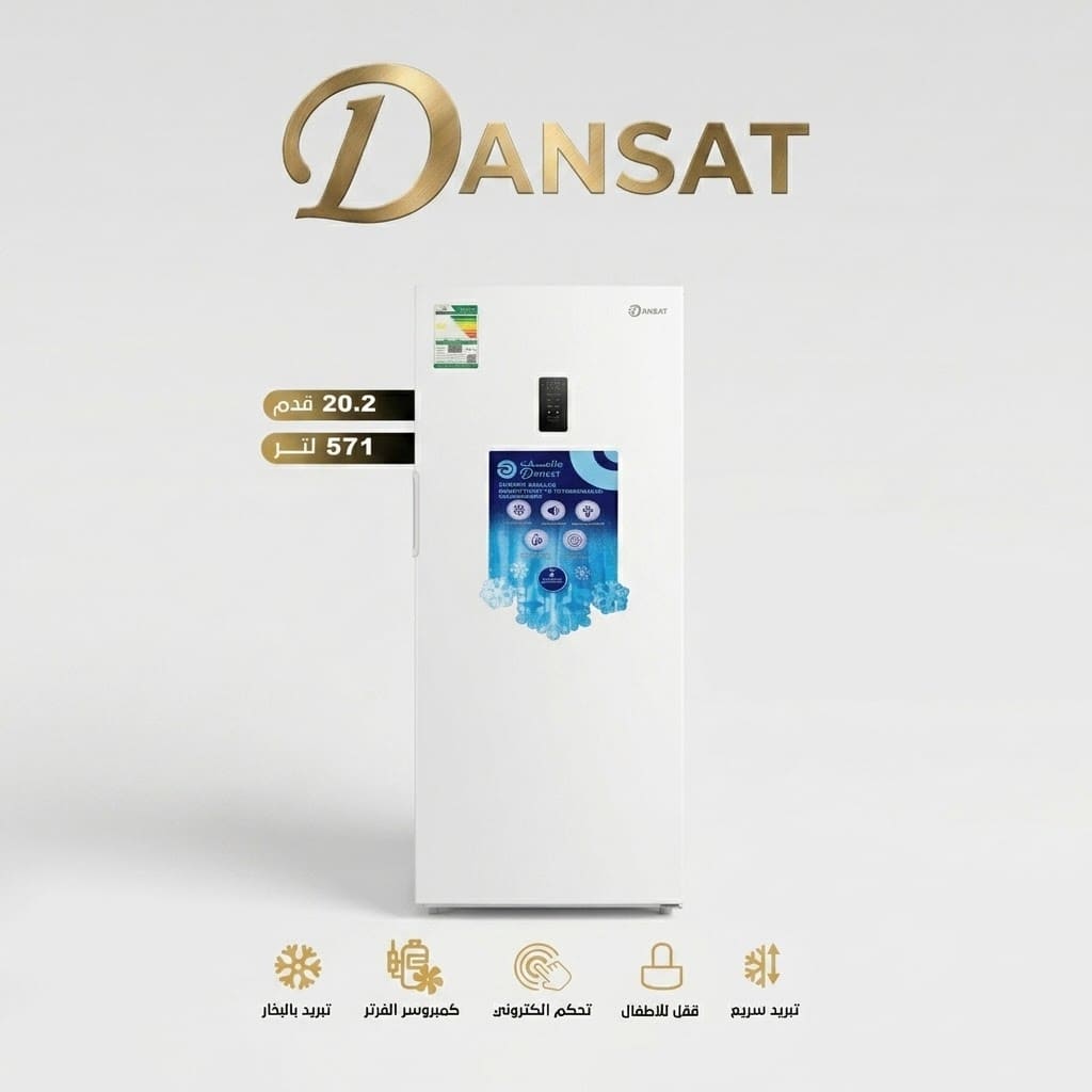 a9b7fde5-365a-4355-b75f-1d177c67c6f6 (1) دانسات ثلاجة باب واحد بخار 20.2 قدم 571 لتر انفرتر قابل للتحويل الى فريزر DAN2010SURF - الصورة 1