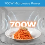 ⁦ميديا ميكروويف 20 لتر 700 واط مانوال ابيض MM720C2GSS⁩ - الصورة ⁦5⁩