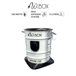 دبليو بوكس مكنسة كهربائية 21 لتر 1400 وات اسود * ابيض W.BOX25B