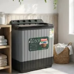 دبليو بوكس غسالة حوضين 10 كيلو اسود WBTT13BLACK