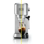 ⁦بلاك اند ديكر ماكينة تحضير قهوة الاسبريسو بقوة 1450 واط ECM150-B5⁩ - الصورة ⁦4⁩