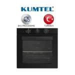 كومتيل فرن بلت ان كهرباء تركى مقاس 60*60 سم قوة 1600 واط 56 لتر 8+1 برامج اسود B66-SF2E