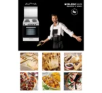 ⁦فرن جليم غاز (كهرباء) 60*60، 4 شعلات ـ أستيل AL669EI⁩ - الصورة ⁦5⁩