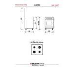 ⁦فرن جليم غاز (كهرباء) 60*60، 4 شعلات ـ أستيل AL669EI⁩ - الصورة ⁦7⁩