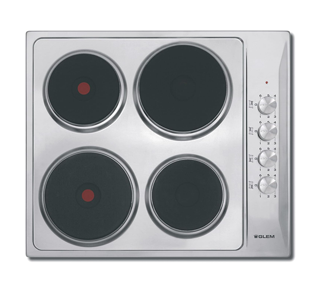 موقد جليم غاز بلت-إن 58.5سم 4عيون حجر تحكم جانبي P6LE0I