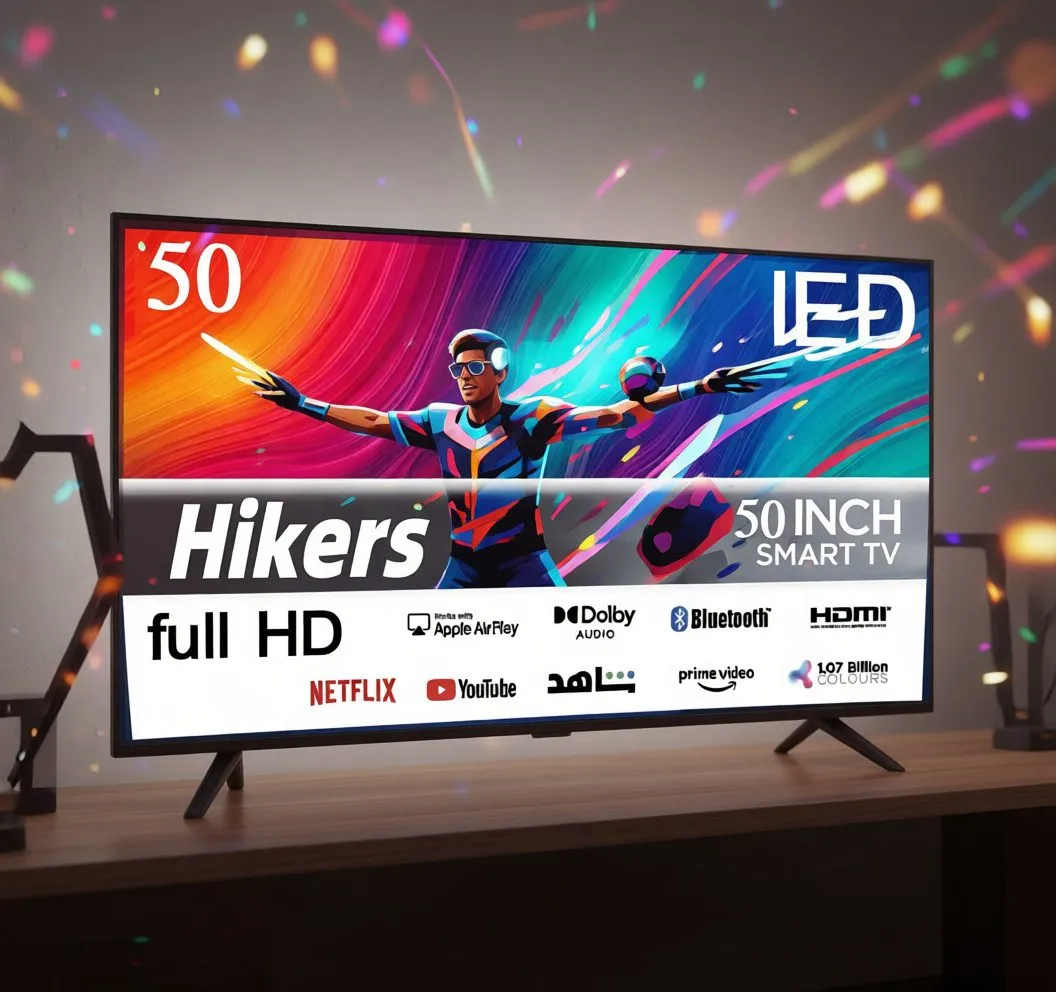 ⁦هايكرس شاشة 50 بوصة سمارت LED موديل HIKT-50S3⁩ - الصورة ⁦5⁩