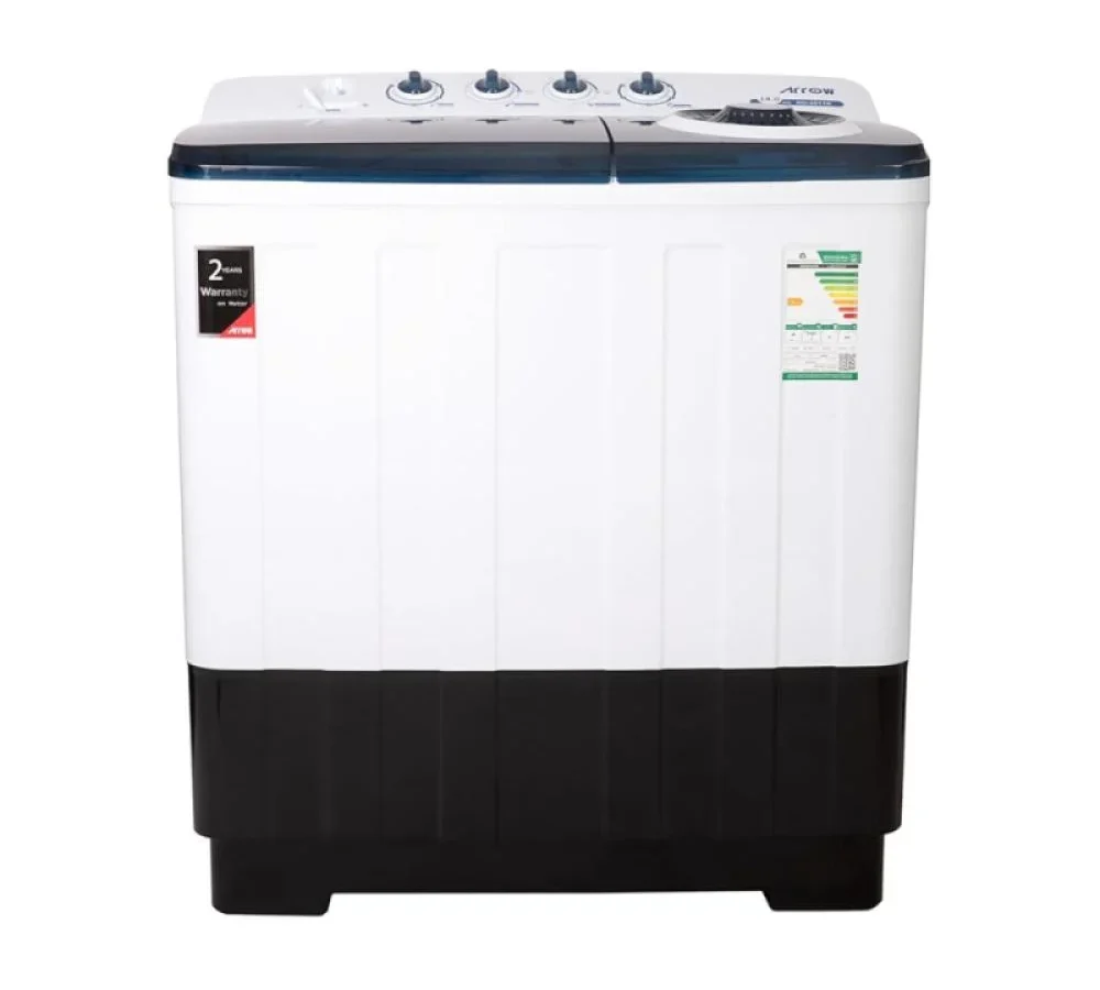 ارو غسالة حوضين 20  كيلو   تحميل علوي - أبيض /أسود RO-22TTK