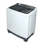 ⁦ميديا غسالة حوضين 12 كيلو ابيض غطاء اسود TW120ADN1⁩ - الصورة ⁦2⁩