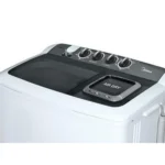 ⁦ميديا غسالة تحميل علوي - حوضين - 5 كجم غسالة - 3.6 كجم مجفف - أبيض - TW50ADN1⁩ - الصورة ⁦2⁩