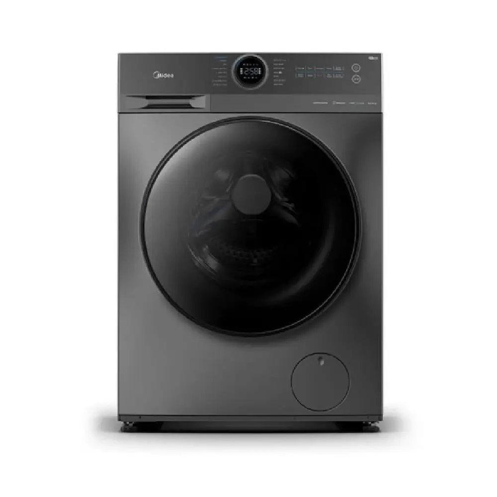 غسالة اتوماتيك تعبئة امامية ميديا 8 كيلو تجفيف 6 كيلو كومبو فضي MF200D80W1TSA