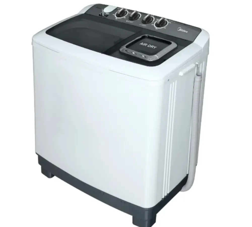 ميديا غسالة تحميل علوي – حوضين – 14 كجم غسيل و 10 كجم تجفيف – 3 برامج – أبيض – TW140ADN1