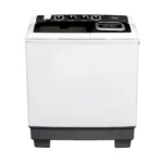 ميديا غسالة حوضين 12 كيلو ابيض غطاء اسود TW120ADN1