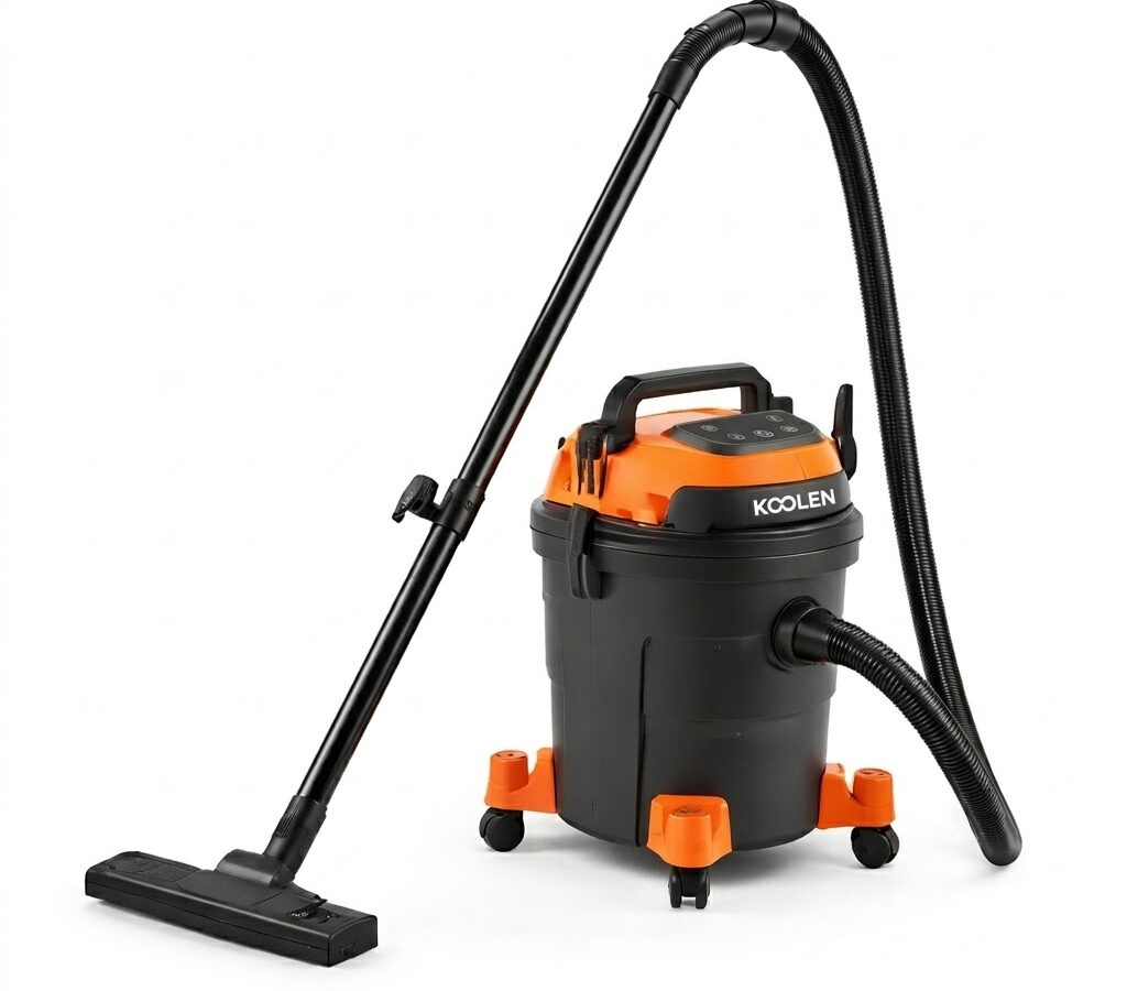 كولين مكنسة كهربائية برميل – شفط جاف ورطب – 20 لتر – 1600 واط – أسود * برتقالى – 806101010