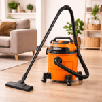 ⁦كولين مكنسة كهربائية برميل - شفط جاف ورطب - 20 لتر - 1600 واط - برتقالى * أسود - 806101009⁩ - الصورة ⁦4⁩