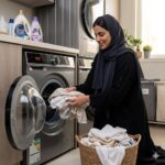 ⁦بيسك غسالة ملابس اوتوماتيك امامية 13 كيلو تجفيف 8 كيلو فضى غامق BAWMDF-M130S⁩ - الصورة ⁦3⁩