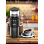 ⁦رويال مطحنة قهوة V60 مخروطية الشكل 38 اعداد 200 واط 160 جرام اسود RA-CGP1816⁩ - الصورة ⁦4⁩