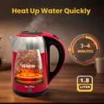 ⁦رويال غلاية مياه كهربائية 1.8 لتر 1500 واط لون احمر RA-EK1864⁩ - الصورة ⁦6⁩