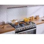 ⁦ميديا فرن غاز ، 60*90 سم، 5 شعلة، 115 لتر، شعلة بالأشعة تحت الحمراء، استيل - MFOMG36LESSK⁩ - الصورة ⁦4⁩