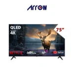 ارو شاشة 75 بوصة 4K QLED بنظام اندرويد سمارت RO-75LCQ
