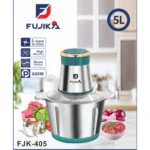 ⁦فوجيكا مفرمة الخضار والبصل 5 لتر 600 واط من الفولاذ المقاوم للصدأ ستيل FJK-405⁩ - الصورة ⁦2⁩