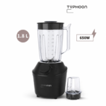 تايفون خلاط مع مطحنة 1.8 لتر 650 واط اسود TY-02-001 B