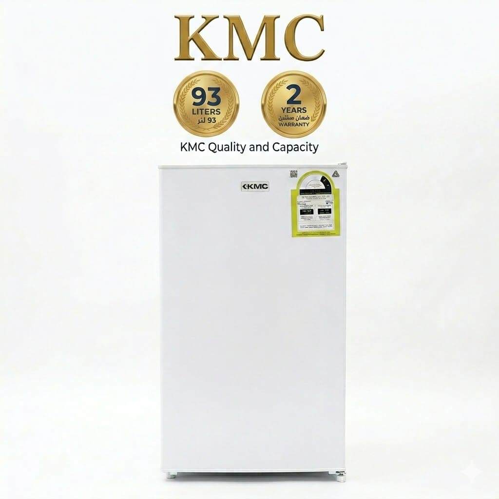 كى ام سى ثلاجة باب واحد 3.3 قدم 93 لتر ابيض KMF-95H