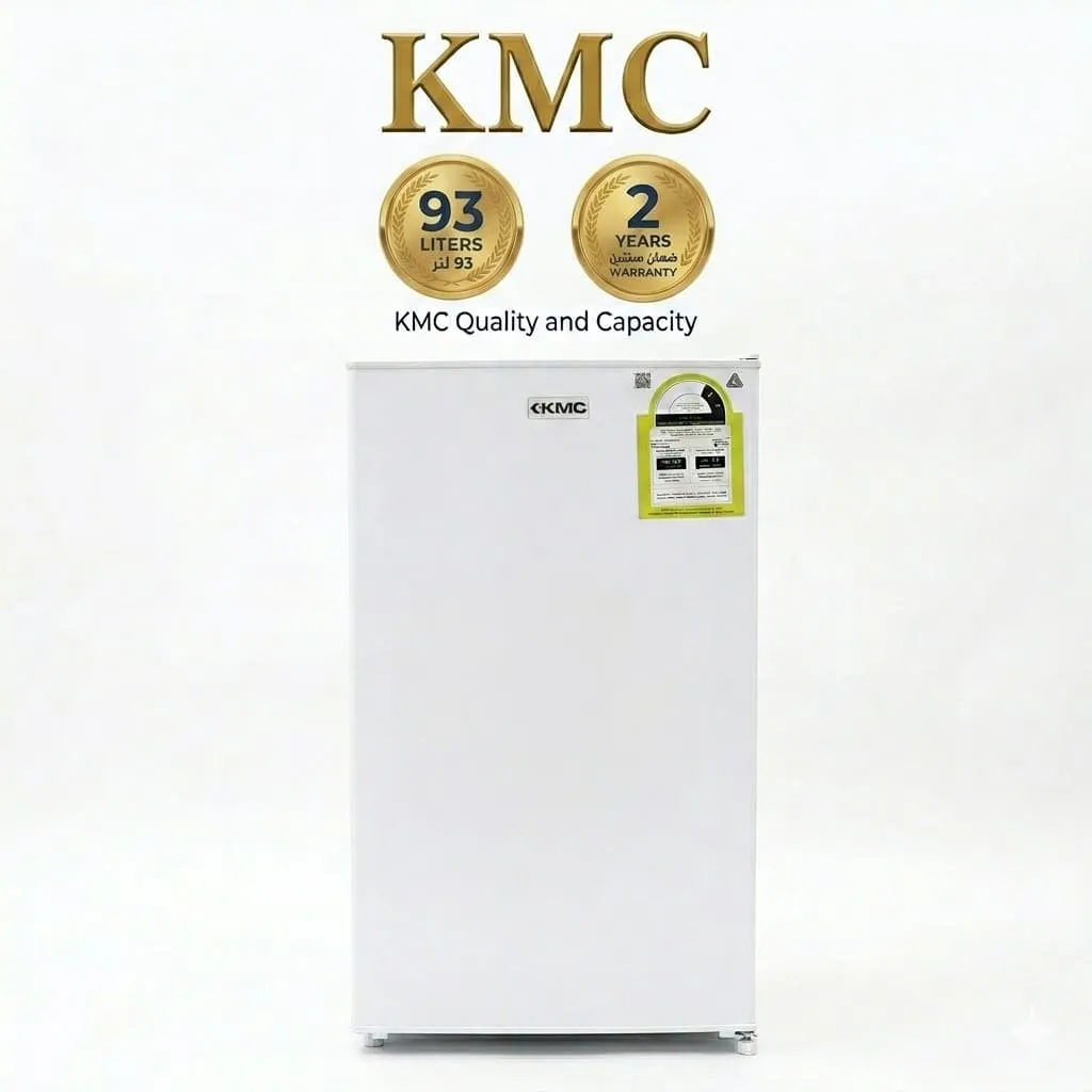 5b17fc16-76dc-4277-a122-a3ddfd272aae كى ام سى ثلاجة باب واحد 3.3 قدم 93 لتر ابيض KMF-95H - الصورة 1