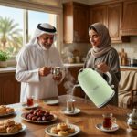 ⁦تايفون غلاية مياه كهربائية 2200 واط 1.8 لتر 304 استالس ديكور اخضر TY-01-002 G⁩ - الصورة ⁦5⁩