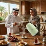 ⁦تايفون غلاية مياه كهربائية 2200 واط 1.8 لتر 304 استالس ديكور اخضر TY-01-002 G⁩ - الصورة ⁦5⁩