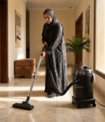 ⁦تايفون مكنسة كهربائية برميل 1600 واط 21 لتر جاف مع شفط مياه اسود TY-5-007 B⁩ - الصورة ⁦4⁩