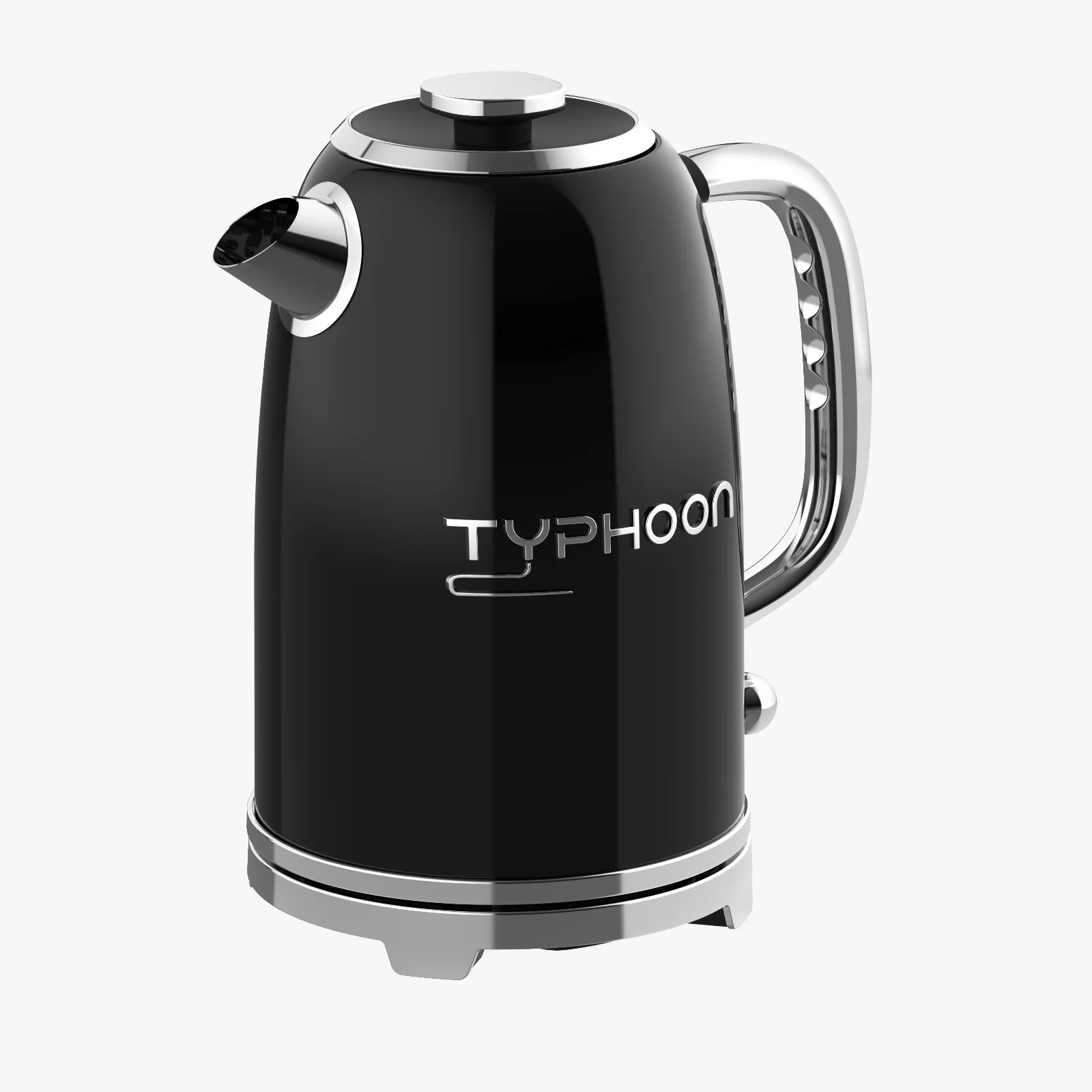 ⁦تايفون غلاية مياه كهربائية 2200 واط 1.8 لتر 304 استالس اسود TY-01-001 B⁩ - الصورة ⁦3⁩