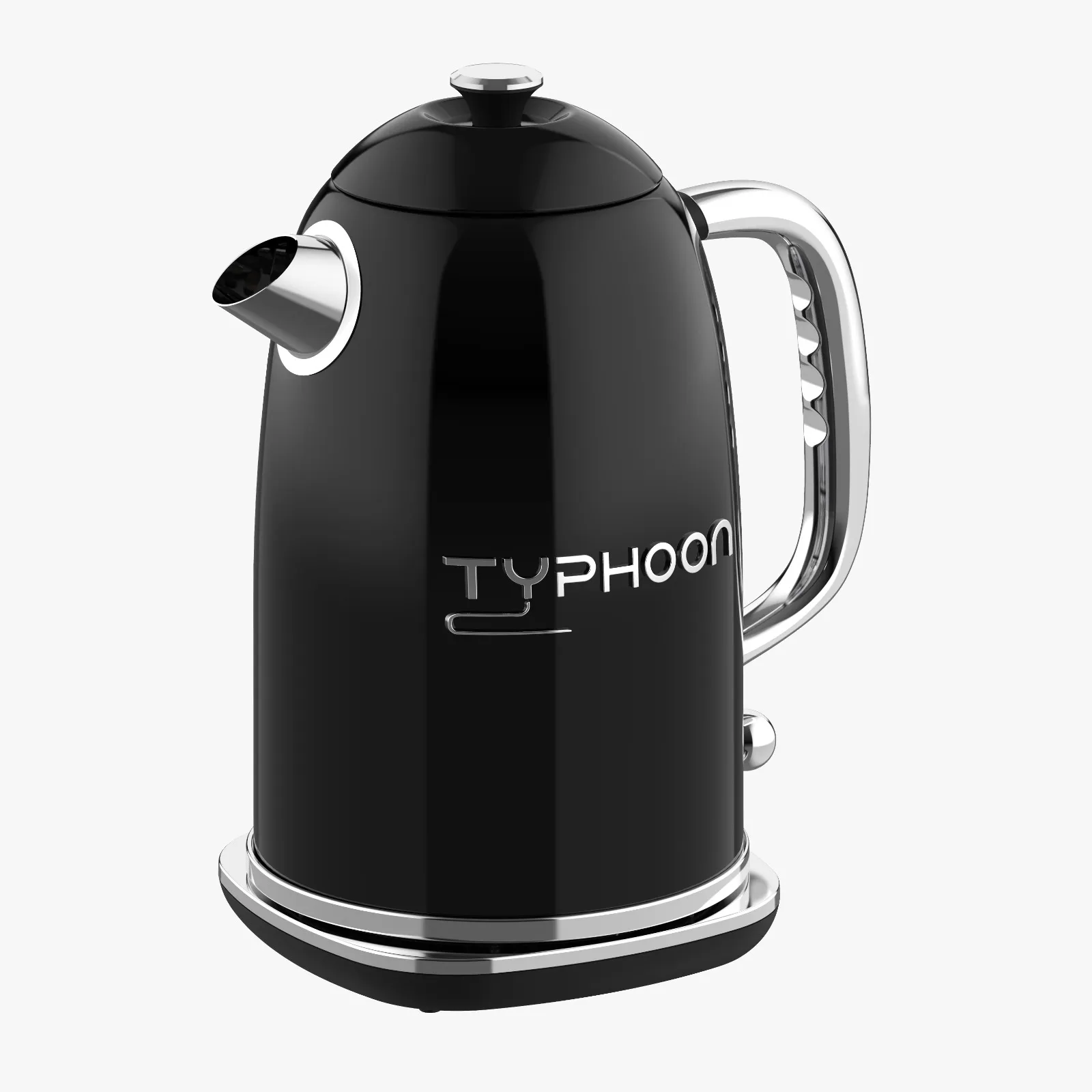 ⁦تايفون غلاية مياه كهربائية 2200 واط 1.8 لتر 304 استالس ديكور اسود TY-01-002 B⁩ - الصورة ⁦4⁩