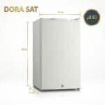 ⁦دورا سات ثلاجة باب واحد 2.9 قدم 83 لتر فريزر داخلى أبيض DS150SR⁩ - الصورة ⁦2⁩