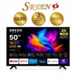 سرين شاشة 50 بوصة QLED سمارت ويب اوس SRET-50S4KWQ3