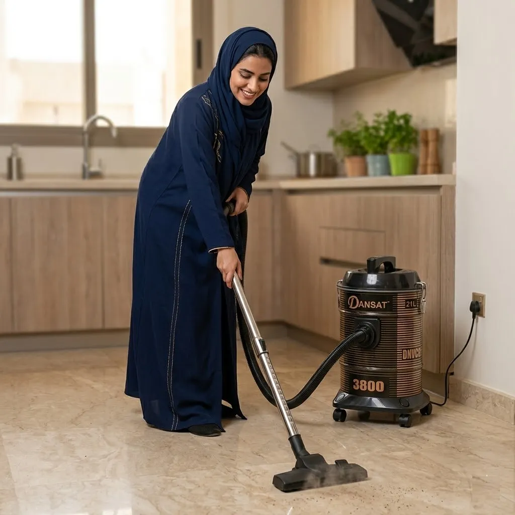 ⁦دانسات مكنسة كهربائية 21 لتر 1800 واط اسود * ذهبى DNVC3800B⁩ - الصورة ⁦4⁩