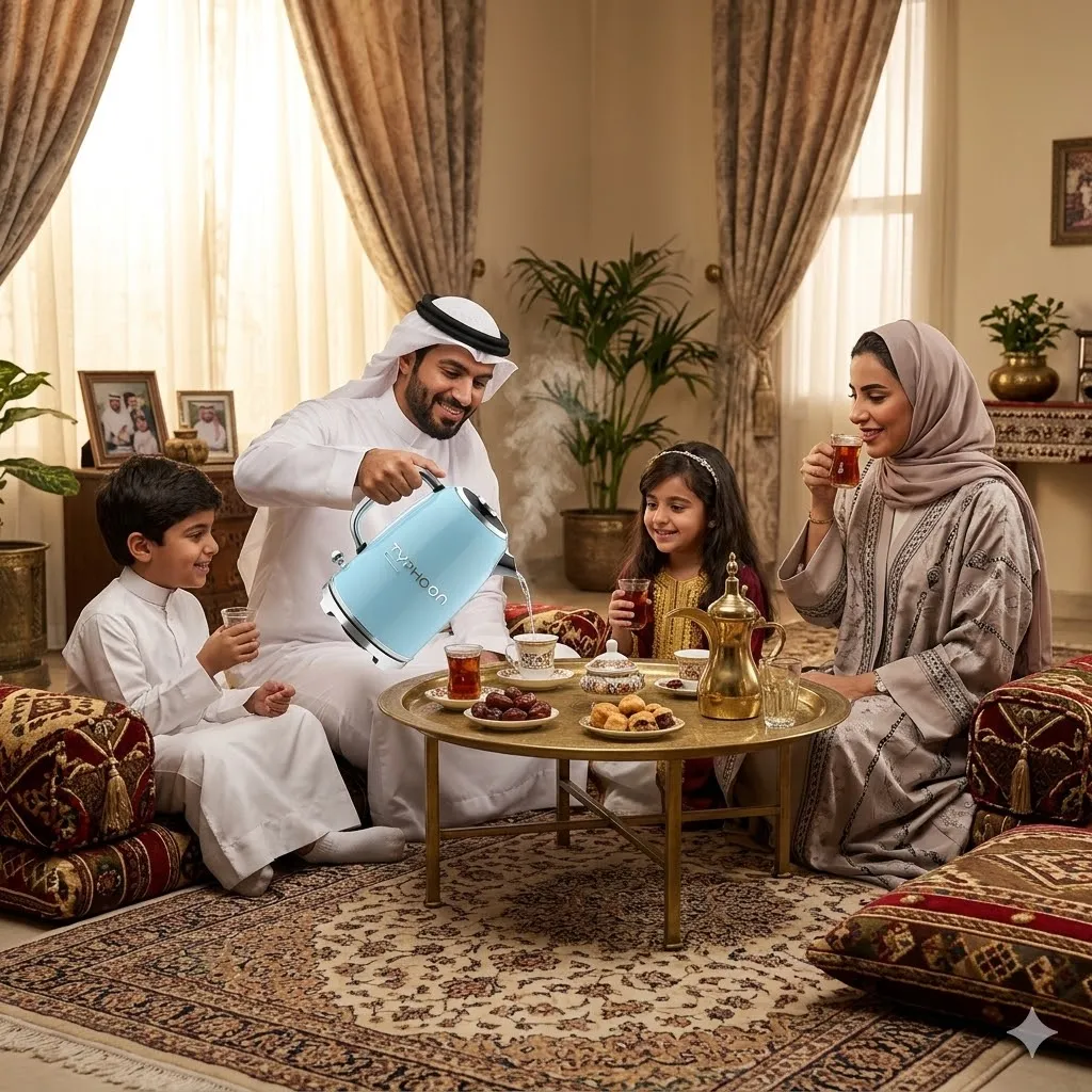 ⁦تايفون غلاية مياه كهربائية 2200 واط 1.8 لتر 304 استالس أزرق TY-01-001 BL⁩ - الصورة ⁦6⁩