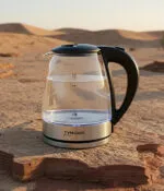 ⁦تايفون غلاية مياة كهربائية زجاجية 1.8 لتر 2200 واط استيل TY-01-008⁩ - الصورة ⁦3⁩