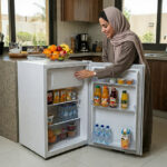 ⁦دورا سات ثلاجة باب واحد 2.9 قدم 83 لتر فريزر داخلى أبيض DS150SR⁩ - الصورة ⁦3⁩