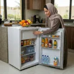 ⁦دورا سات ثلاجة باب واحد 2.9 قدم 83 لتر فريزر داخلى أبيض DS150SR⁩ - الصورة ⁦3⁩