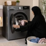 ⁦سرين غسالة اوتوماتيك اماميه 8 كيلو ابيض SRWM-8FWS⁩ - الصورة ⁦4⁩