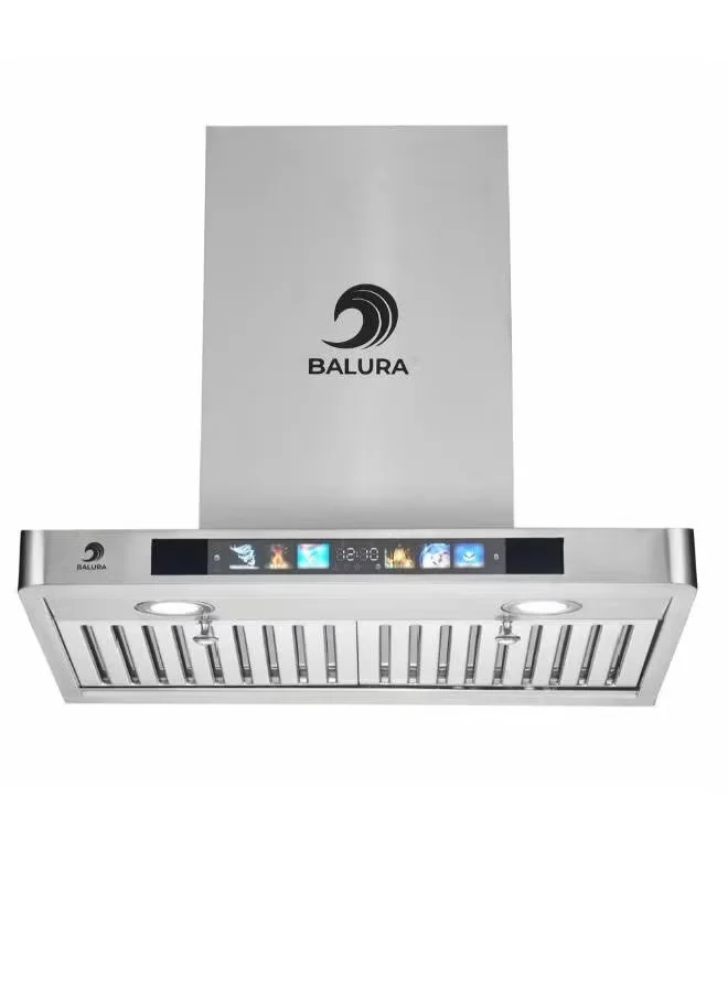 شفاط هرمي حرف تي - 60 سم - 3 سرعات - سلفر - BR6021