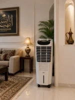 ⁦مبرد الهواء FA-M40WW، خزان سعة 40 لتر، 3 سرعات مروحة، حجرة ثلج، فلتر غبار قابل للإزالة - أبيض⁩ - الصورة ⁦2⁩