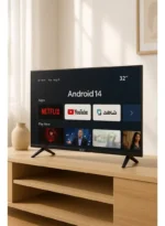 ⁦QLD تلفزيون 32 بوصة فريملس سمارت، DLED، Android 14، HD نسبة تباين، زاوية عرض واسعة – QLDT‑32S1⁩ - الصورة ⁦3⁩