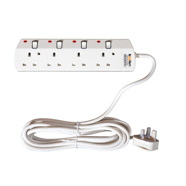 كولين وصلة كهربائية بمفاتيح فردية 3250 واط 4 مخارج سلك 5 متر 301100004