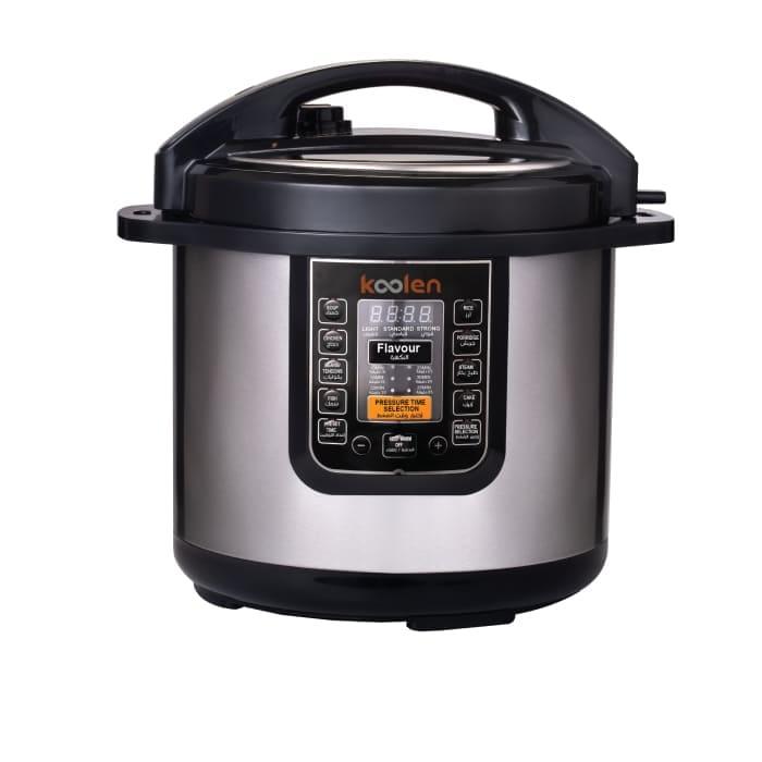 كولين قدر ضغط كهربائى 1600 واط 12 لتر 8 وظائف شاشة عرض Lcd سيلفر * اسود 816106005