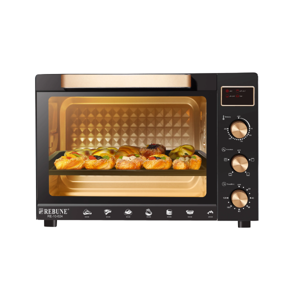 ريبون فرن كهربائي 45 لتر 1700 واط أسود*ذهبي RE-10-024