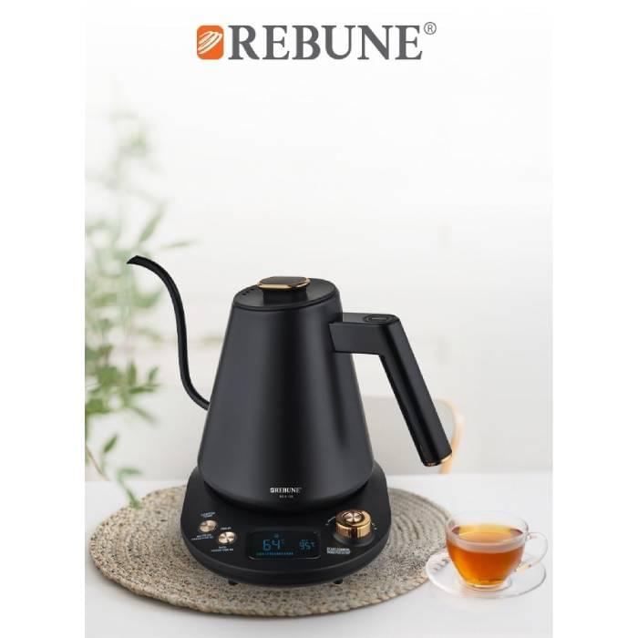 ⁦ريبون غلاية كهربائية بقاعدة الكترونية 1 لتر 1100 واط اسود RE-1-135⁩ - الصورة ⁦2⁩