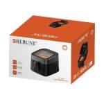 ⁦ريبون قلاية هوائية عصرية بلا شفرات 1700 وات 6.5 لتر أسود  RE-11-065⁩ - الصورة ⁦2⁩