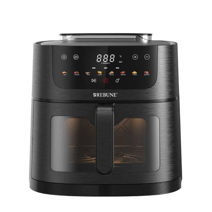 ⁦ريبون قلاية هوائية 8 لتر 1800 وات أسود  RE-11-070⁩ - الصورة ⁦1⁩