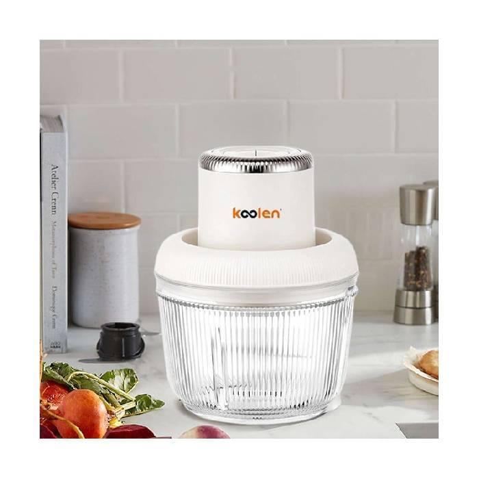 ⁦كولين قطاعة طعام مع 2 وعاء زجاجي سعة 2 لتر 300 وات لون كريمي 801109014⁩ - الصورة ⁦3⁩